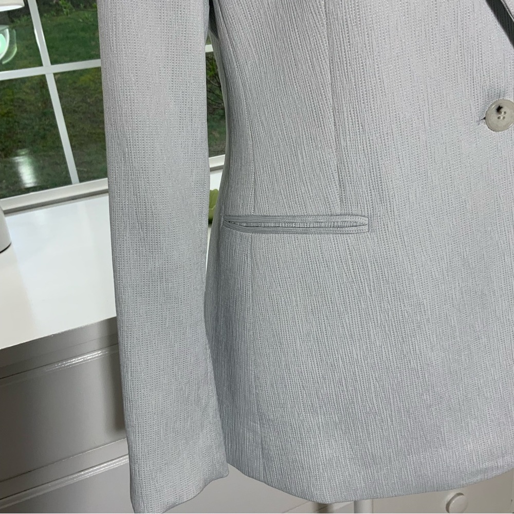 Reiss Light Gray One Button Jacket - image 7